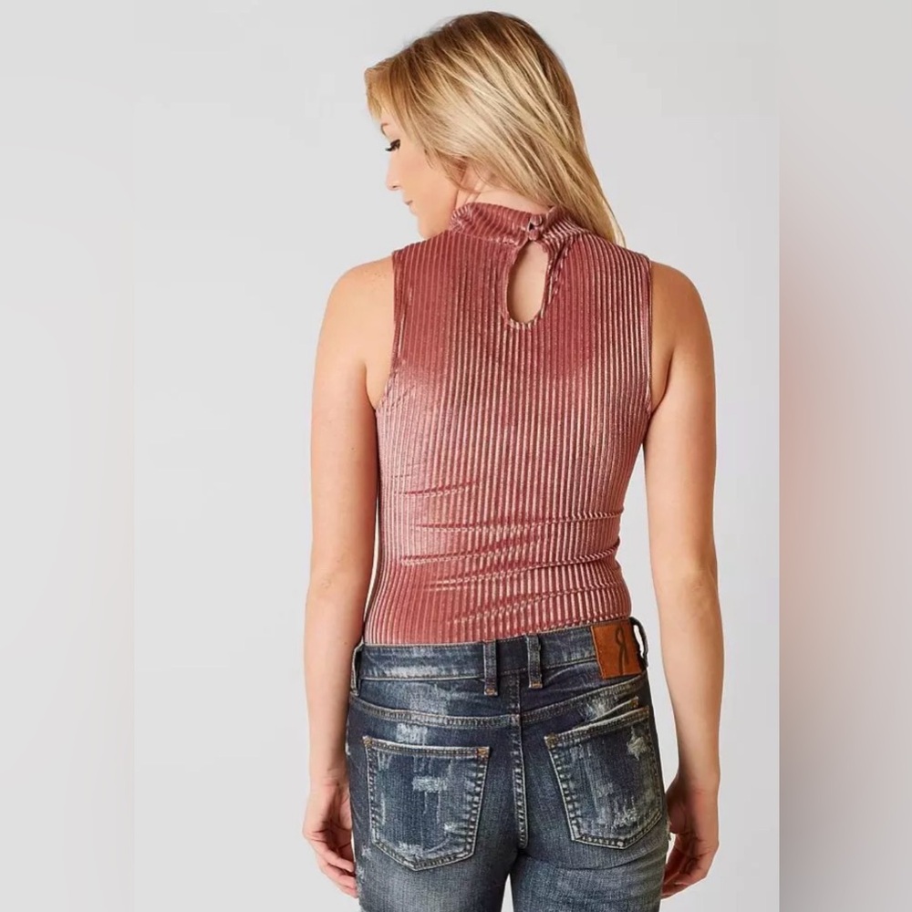 Bke Boutique Velvet Bodysuit View 3